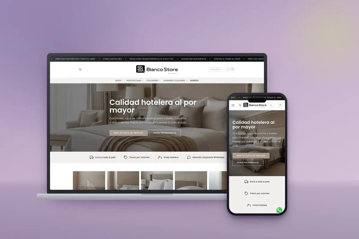 Tienda WooCommerce de Blanco Store Mayorista