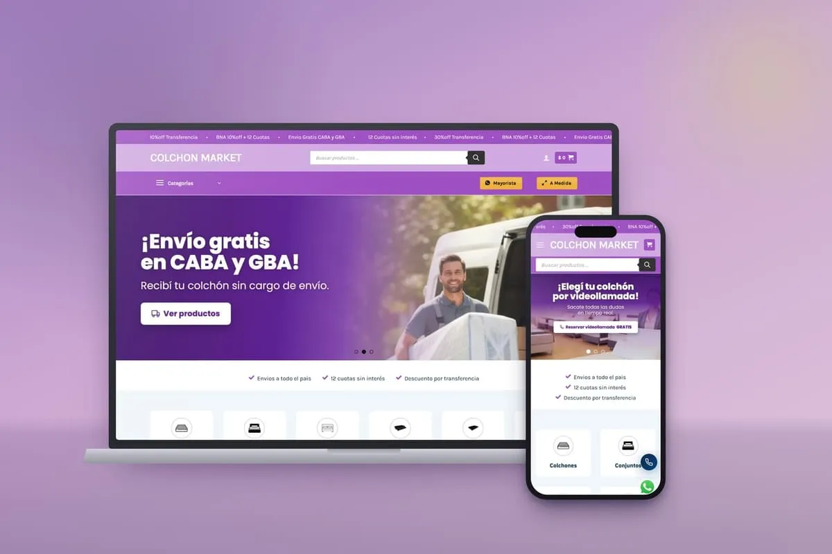 Tienda WooCommerce de Colchon Market