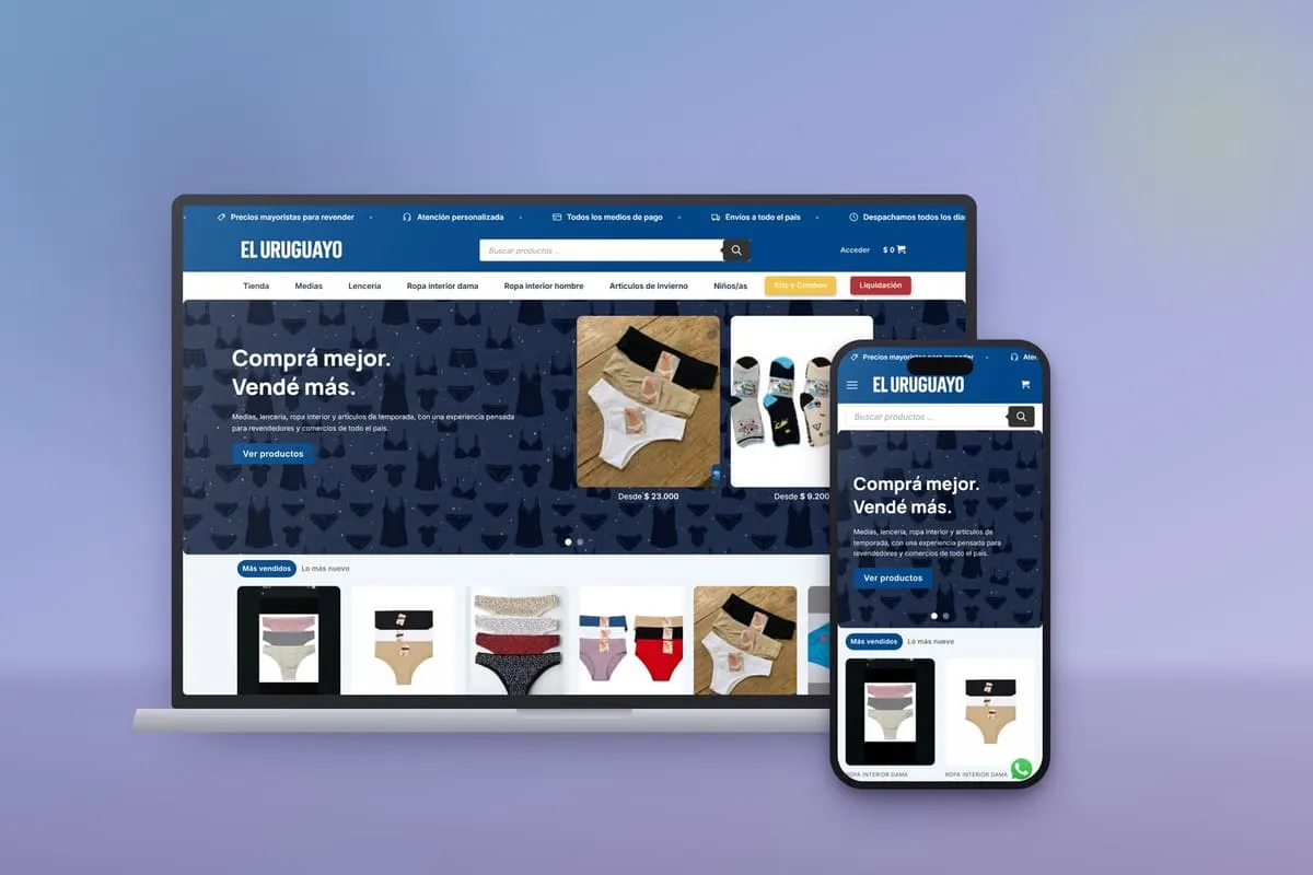 Tienda WooCommerce de El Uruguayo Mayorista