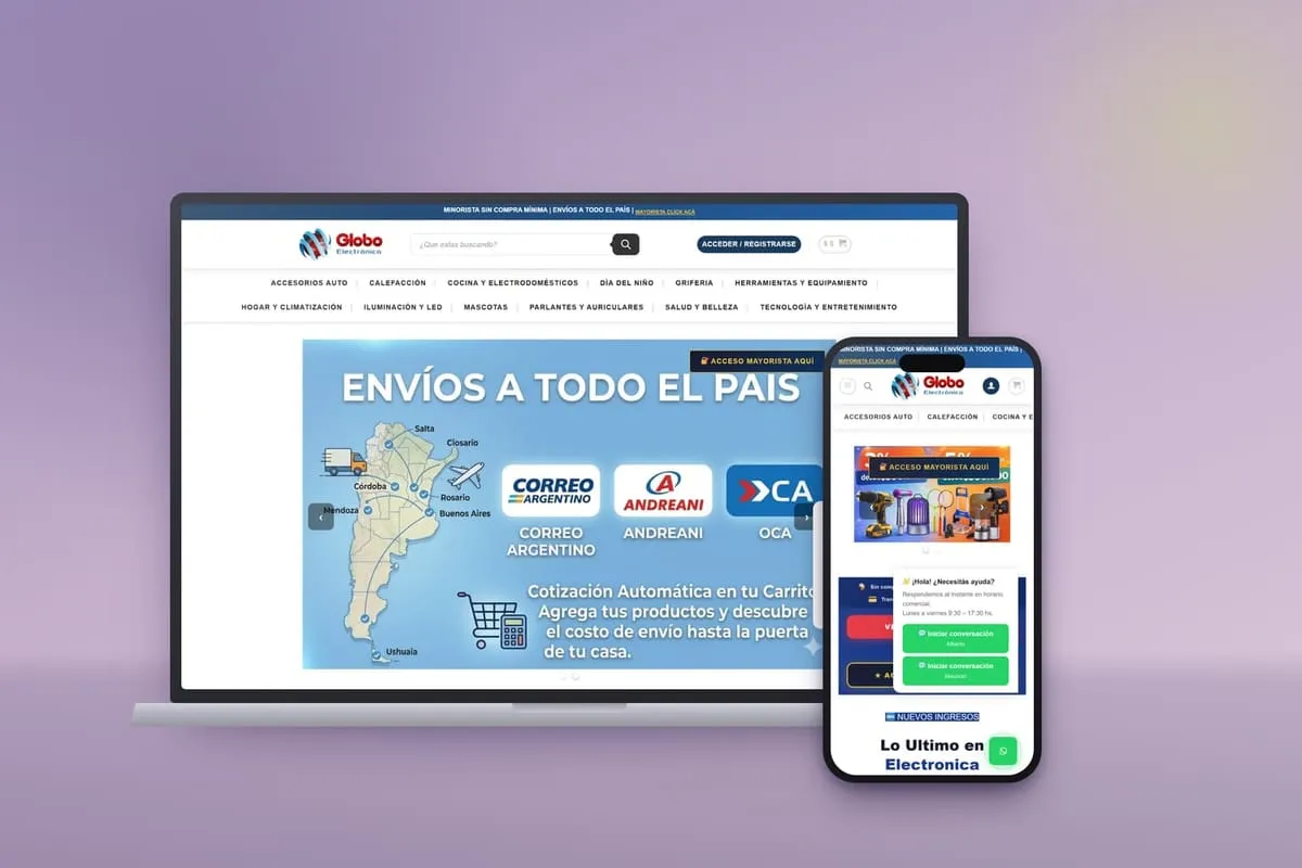 Tienda WooCommerce de Globo Electrónico