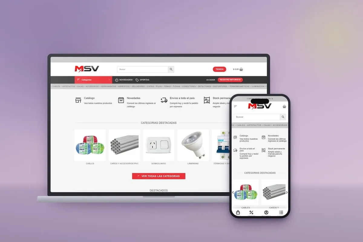 Tienda WooCommerce de MSV Distribución