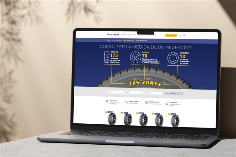 Tienda WooCommerce de Vulcamoia — Venta de neumáticos online